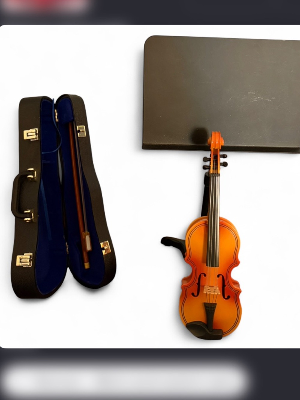 American Girl Doll Violin with Stand Case and Bow